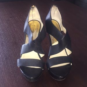 Michael Kors Black Strapped Heels